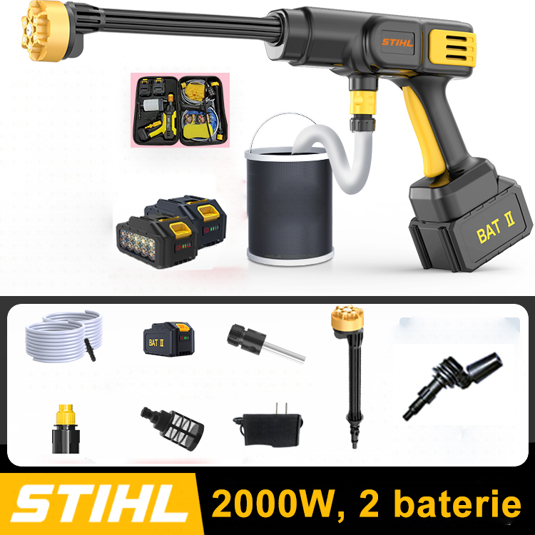 [STIHL Wireless High Voltage Gun] 2000W vysoký výkon/dosah až 30 metrov - výdrž batérie až 18 hodín (2 batérie)